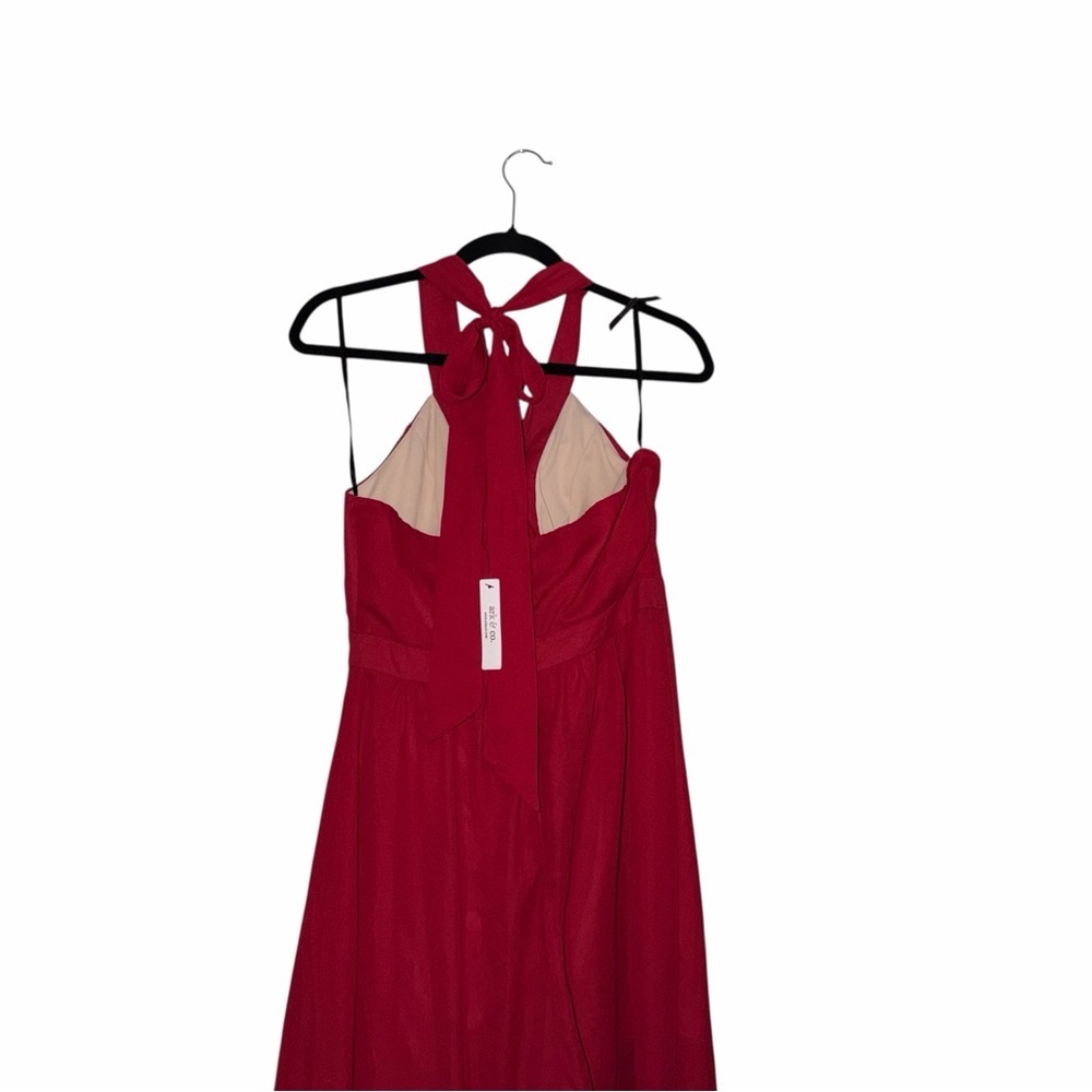 Allure Bridals  Halter Maxi Dress Size 10 New With Tags - Picture 4 of 8
